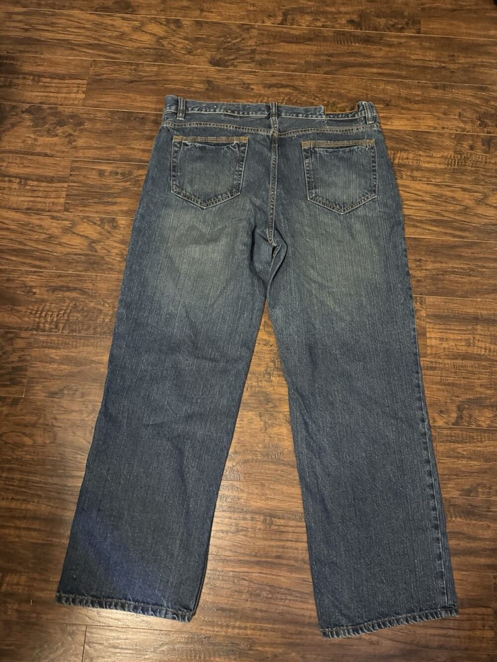 Vintage Timberland Jeans Mens 38x32 Blue Denim Relaxed Straight Leg 100% Cotton